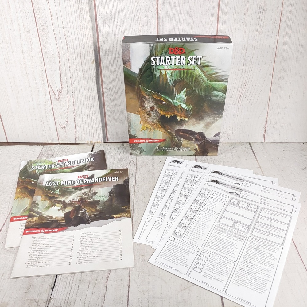 NO DICE - Dungeons & Dragons D&D Starter Set Game 5th Edition Wizards Coast